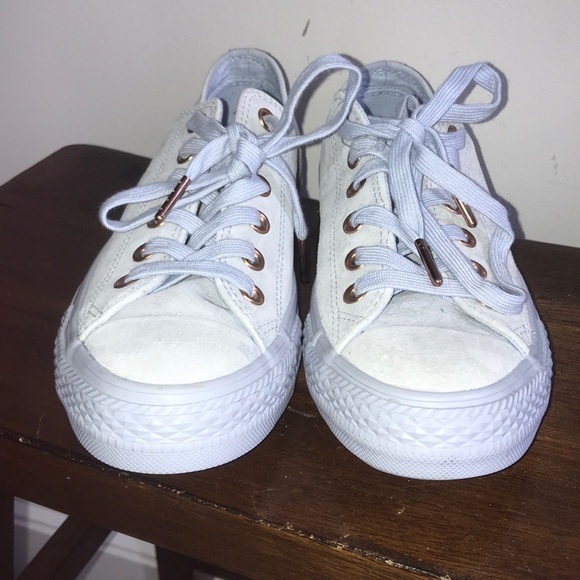 SALE New 7.5 Chuck Taylor converse suede all stars blue - Picture 3 of 8